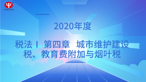 城市维护建设税、教育费附加精讲 